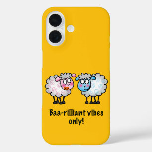Baa-rilliant - Süßes Cartoon-Schaf-Paar iPhone 16 Hülle