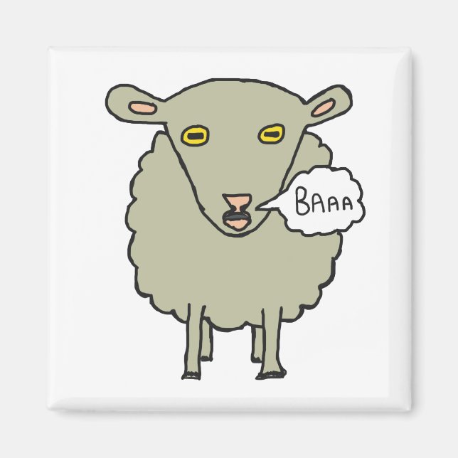Baa Sheep Magnet (Vorne)