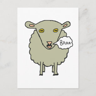 Baa Sheep Postkarte