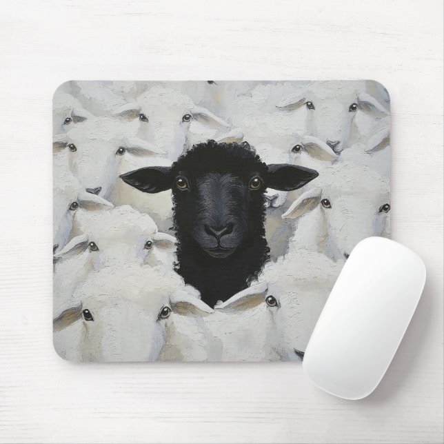 Baa-tle of Individuality Mousepad (Mit Mouse)