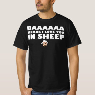 Baaa bedeutet i-Liebe Sie in den Schafen - T-Shirt