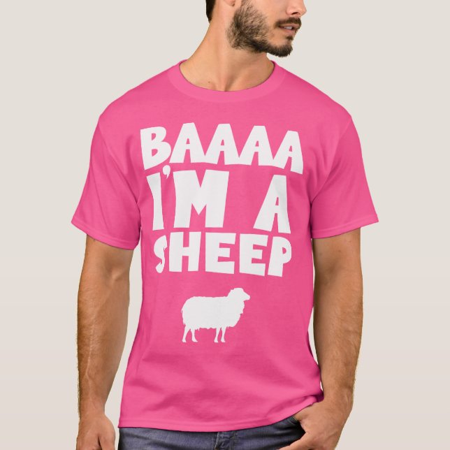Baaa I bin ein Schafe T-Shirt (Vorderseite)