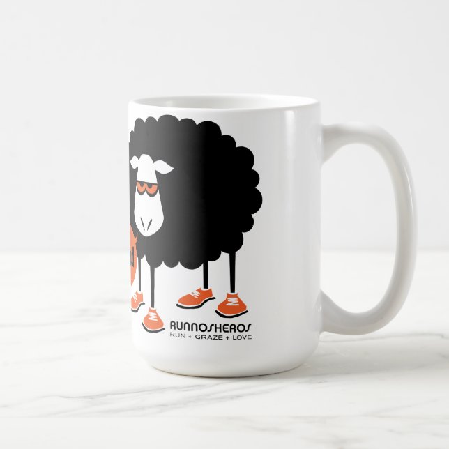 Baaad schwarze Schaf-Tasse Kaffeetasse (Rechts)