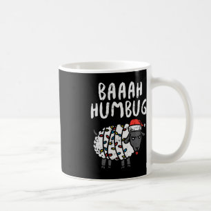 Baaah Humbug Sheep Xmas Lights Fun Anti Christmas Kaffeetasse