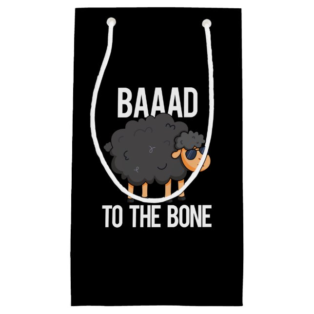 Baad to Bone Funny Black Sheep Puff Dark BG Kleine Geschenktüte (Vorderseite)