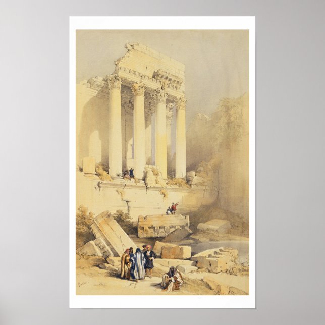Baalbec, Platte 79 aus Band II des "Heiligen Lande Poster (Vorne)