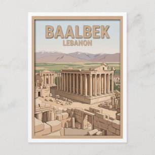 Baalbek Römische Ruinen Libanon Postkarte