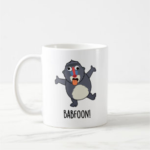 Bab-foon Funny Baffoon Baboon Pun Kaffeetasse