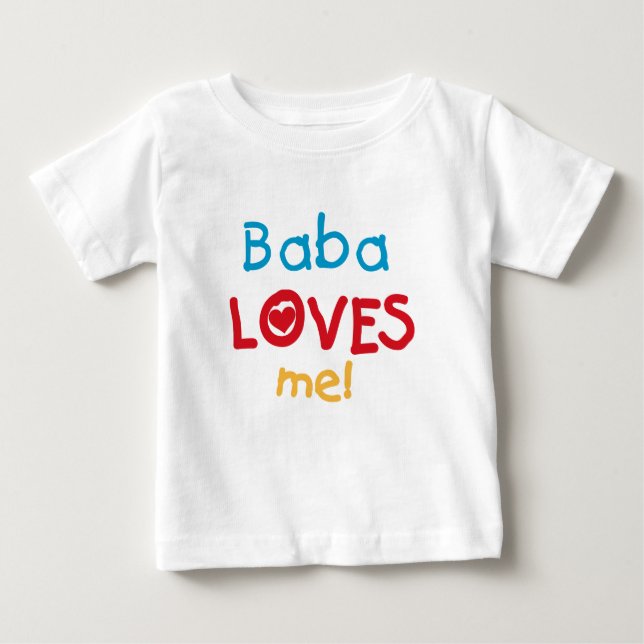 Baba aime mes t-shirts et cadeaux (Devant)