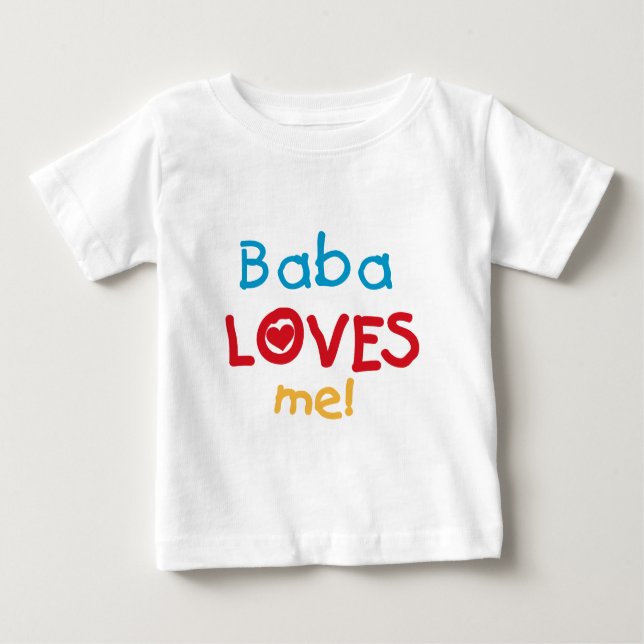 Baba aime mes t-shirts et cadeaux (Devant)