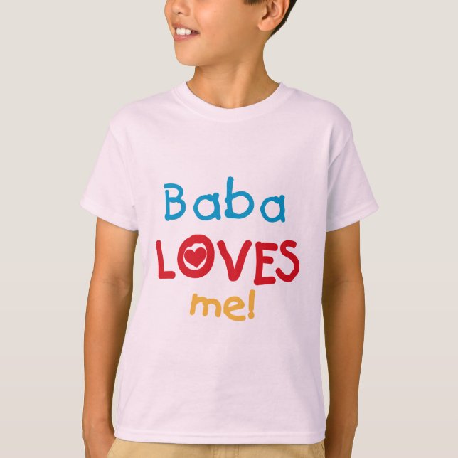 Baba aime mes t-shirts et cadeaux (Devant)