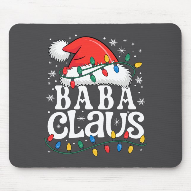 Baba Claus Funny Xmas Christmas Grandma Holiday St Mousepad (Vorne)