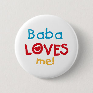 Baba Lieben Me T - Shirt und Geschenke Button