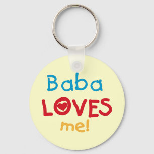 Baba Lieben Me T - Shirt und Geschenke Schlüsselanhänger