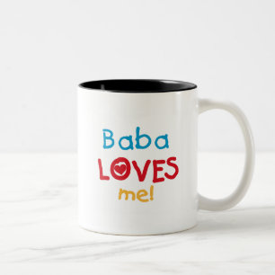 Baba Lieben Me T - Shirt und Geschenke Zweifarbige Tasse