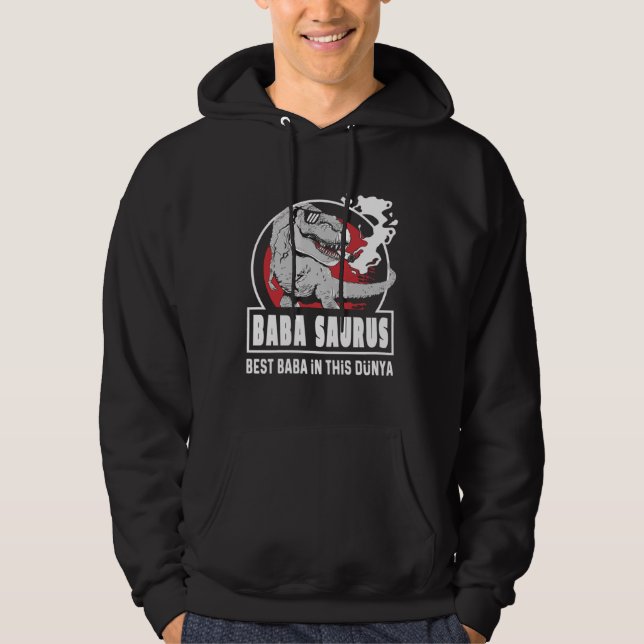 Baba Saurus Turkish  Fantastic Father s Day Hoodie (Vorderseite)