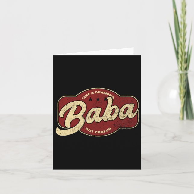 Baba wie ein Großvater, aber Cooler - arabisch Bab Karte (Vorderseite)