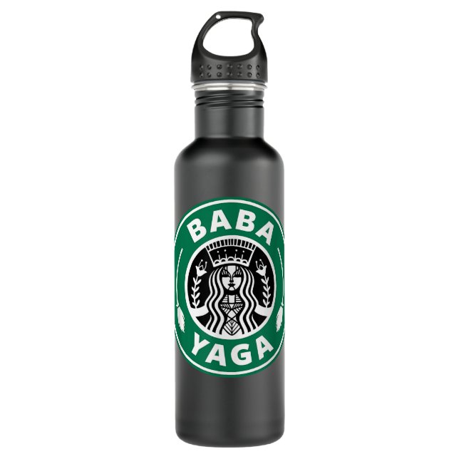 BABA YAGA Kaffee Brewing Slavic Hexenpo Edelstahlflasche (Vorderseite)