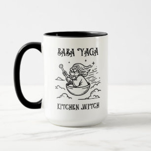 Baba Yaga Tasse. Babushka. Baba Yaga Kitchen Witch Tasse