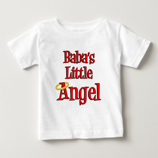 Babas kleiner Engel Baby T-shirt (Vorderseite)