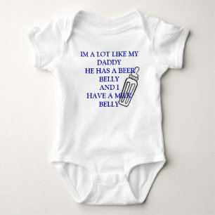 babbb, IM VIEL WIE MEIN VATI HAT ER EIN BIER-BEL Baby Strampler