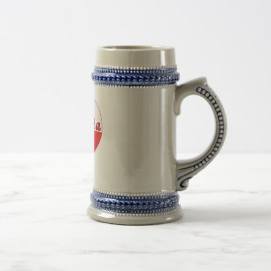 Babcia Polnisches Herz Bierglas