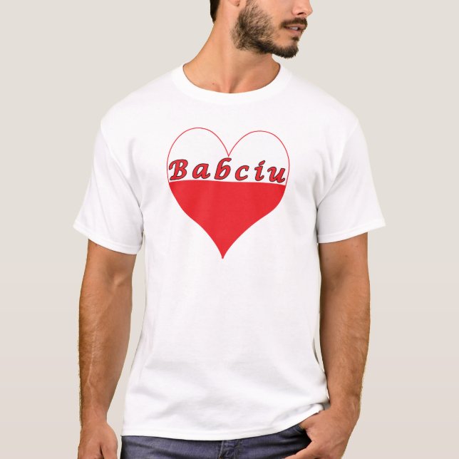 Babciu Polnisches Herz T-Shirt (Vorderseite)