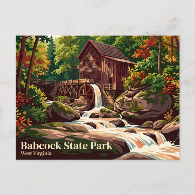 Babcock State Park USA Postkarte (Vorderseite)