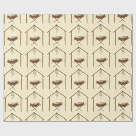 Babe in a manger Christmas wrap Geschenkpapier