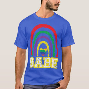 Babe Rainbow Vintag Bride Bridesmaid Bachelorette T-Shirt