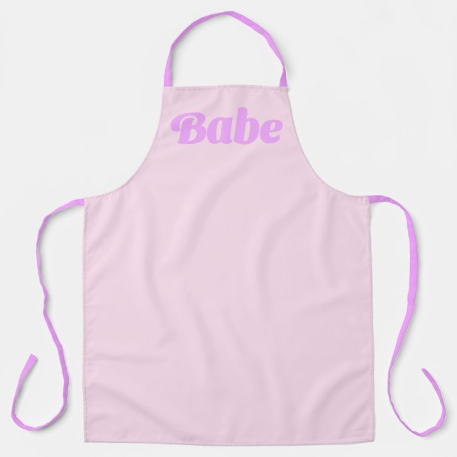BABE Statement-Schürze – Koche süß, Serviere Selbs Schürze (Vorderseite)