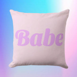BABE Statement Throw Pillow – Bold, Cozy & Confide Kissen