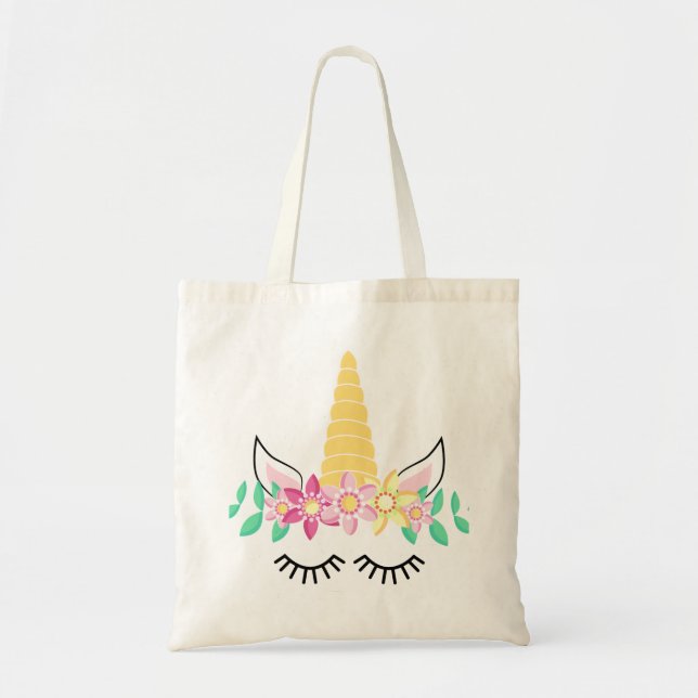 Babe Unicorn Niedlich Design Tragetaschen (Vorne)