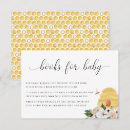 Babee Yellow Bee Floral Books für Babykarte Dankeskarte