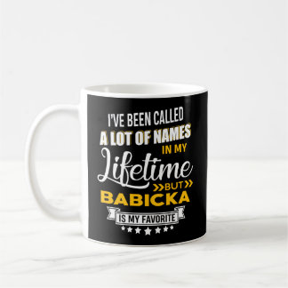 Babicka ist mein Lieblingsname tschechische Großmü Kaffeetasse