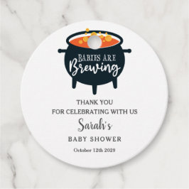 Babies are Brewing Halloween Baby Shower Geschenkanhänger
