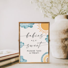 Babies Are Sweet Baby Shower Sunshine Poster