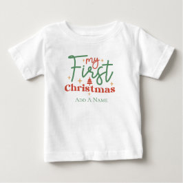 Babies Baby Erstes 1. Weihnachtsgeschenk für Neues Baby T-shirt