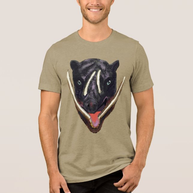 Babirusa Tri-Blend Shirt (Vorderseite)