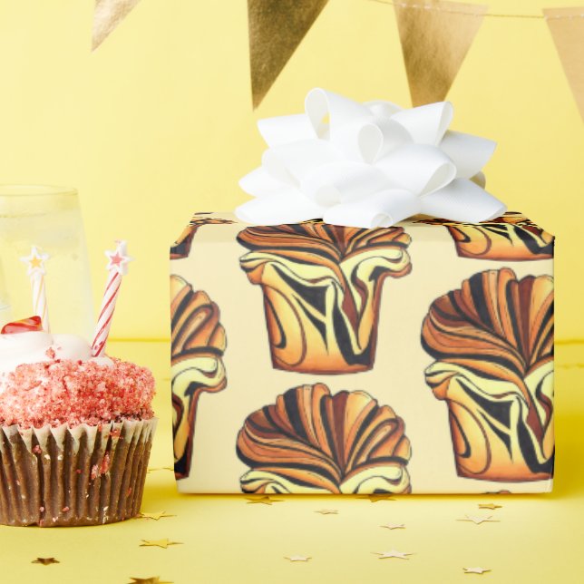 Babka Chocolate Brot Slice Loaf Jüdische Bäckerei Geschenkpapier (Geburtstagsparty)