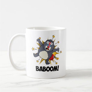 Baboom Funny Exploding Baboon Pun Kaffeetasse