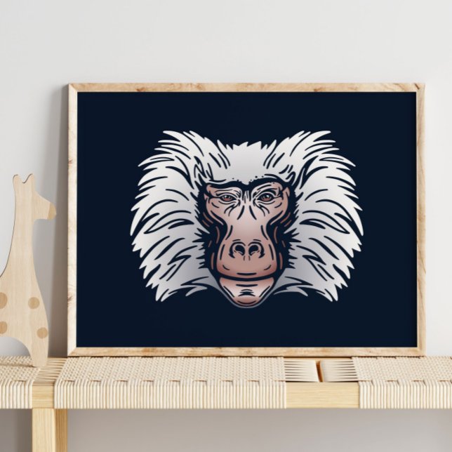 Baboon African Print | Baboon Animal Print Poster (Von Creator hochgeladen)