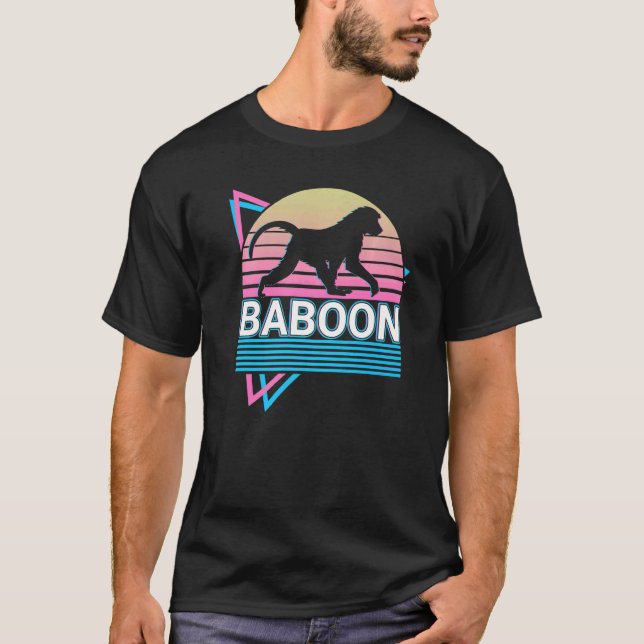 Baboon Retro T-Shirt (Vorderseite)