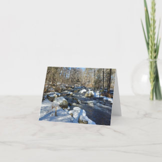 Babosic Winter Water Note Card Dankeskarte