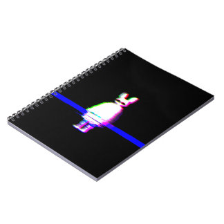 Babu Glitchcore Spiral Notizbuch Notizblock