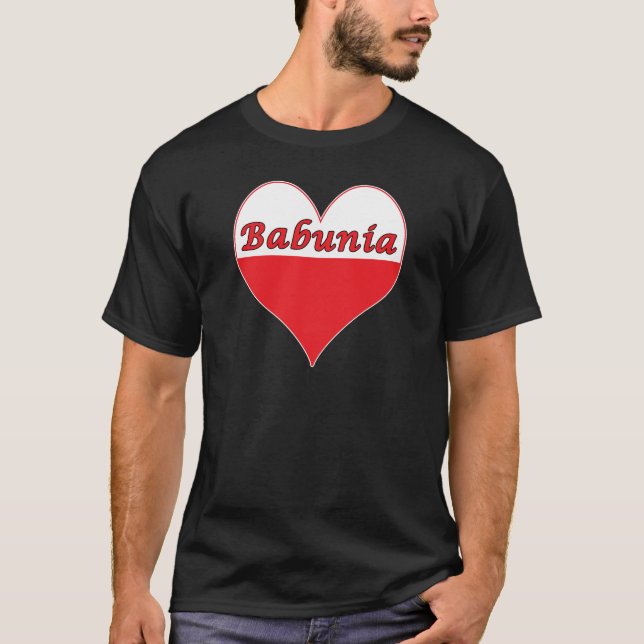 Babunia Polnisches Herz T-Shirt (Vorderseite)