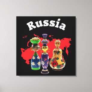 Babuschka Matrjoschka Matryoshka  Leinwand