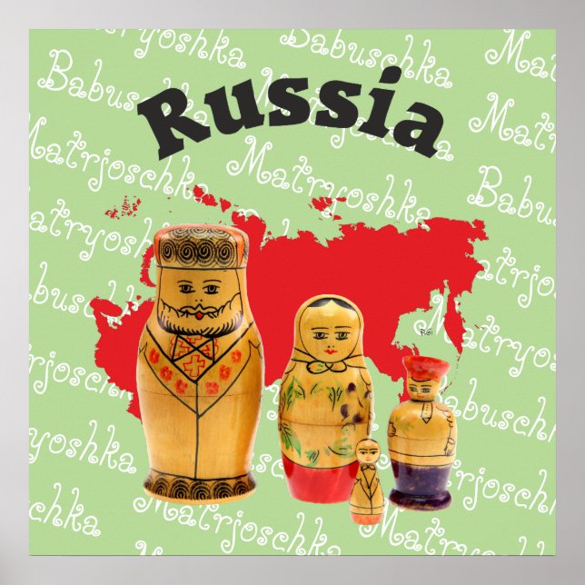 Babuschka Matrjoschka Matryoshka Poster (Vorne)
