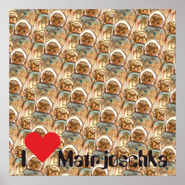 Babuschka Matrjoschka Matryoshka Poster (Vorne)
