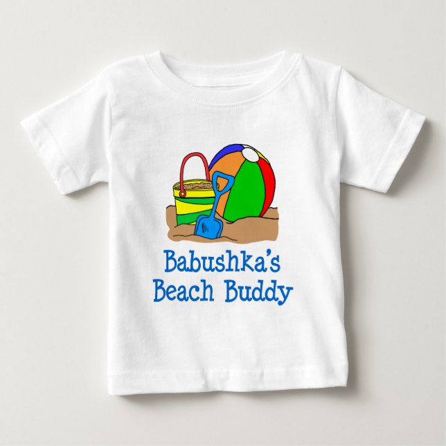 Babushka Beach Buddy Baby T-shirt (Vorderseite)